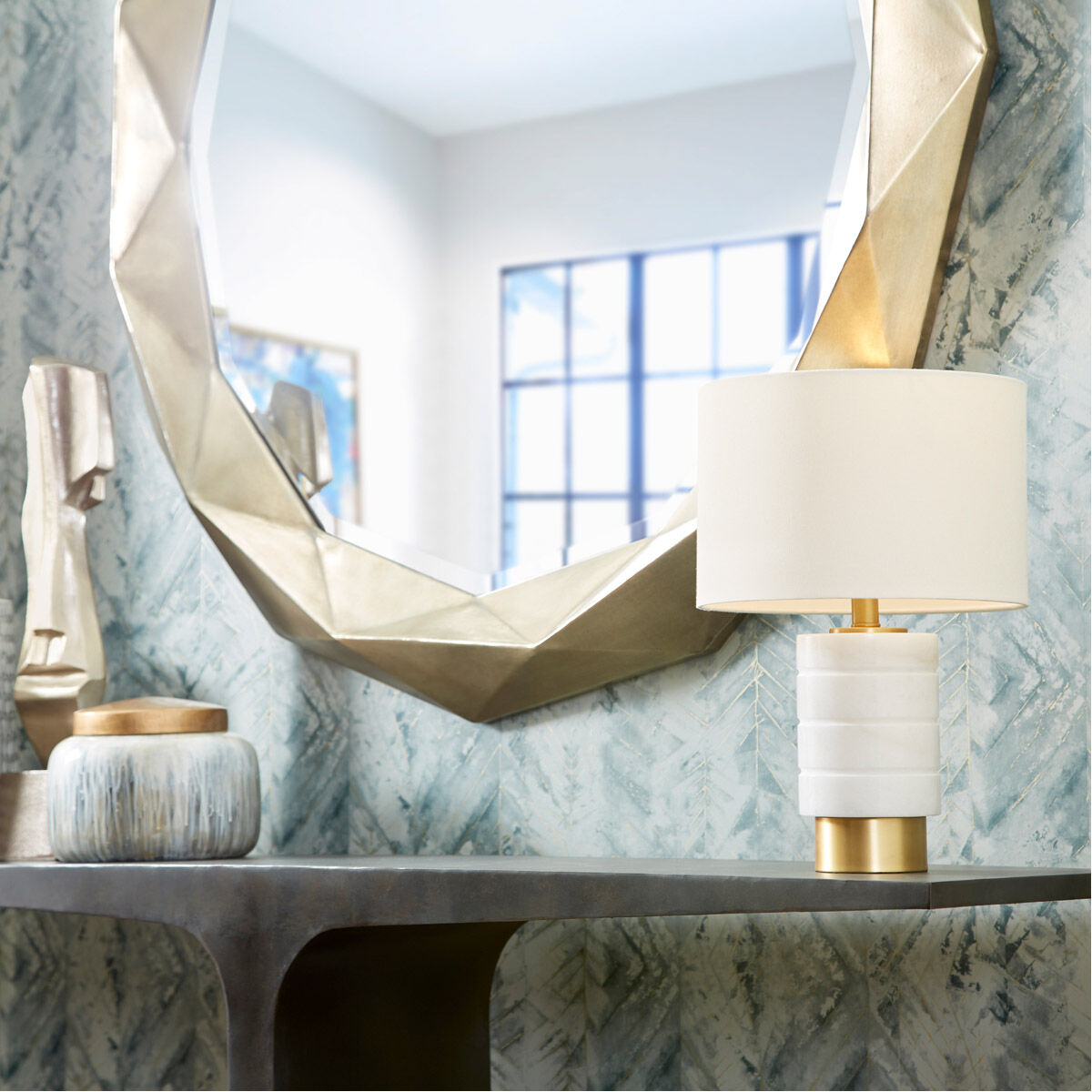 Spirit Drip Olive Glaze Container