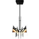 Solara 50 inch Black Chandelier Ceiling Light