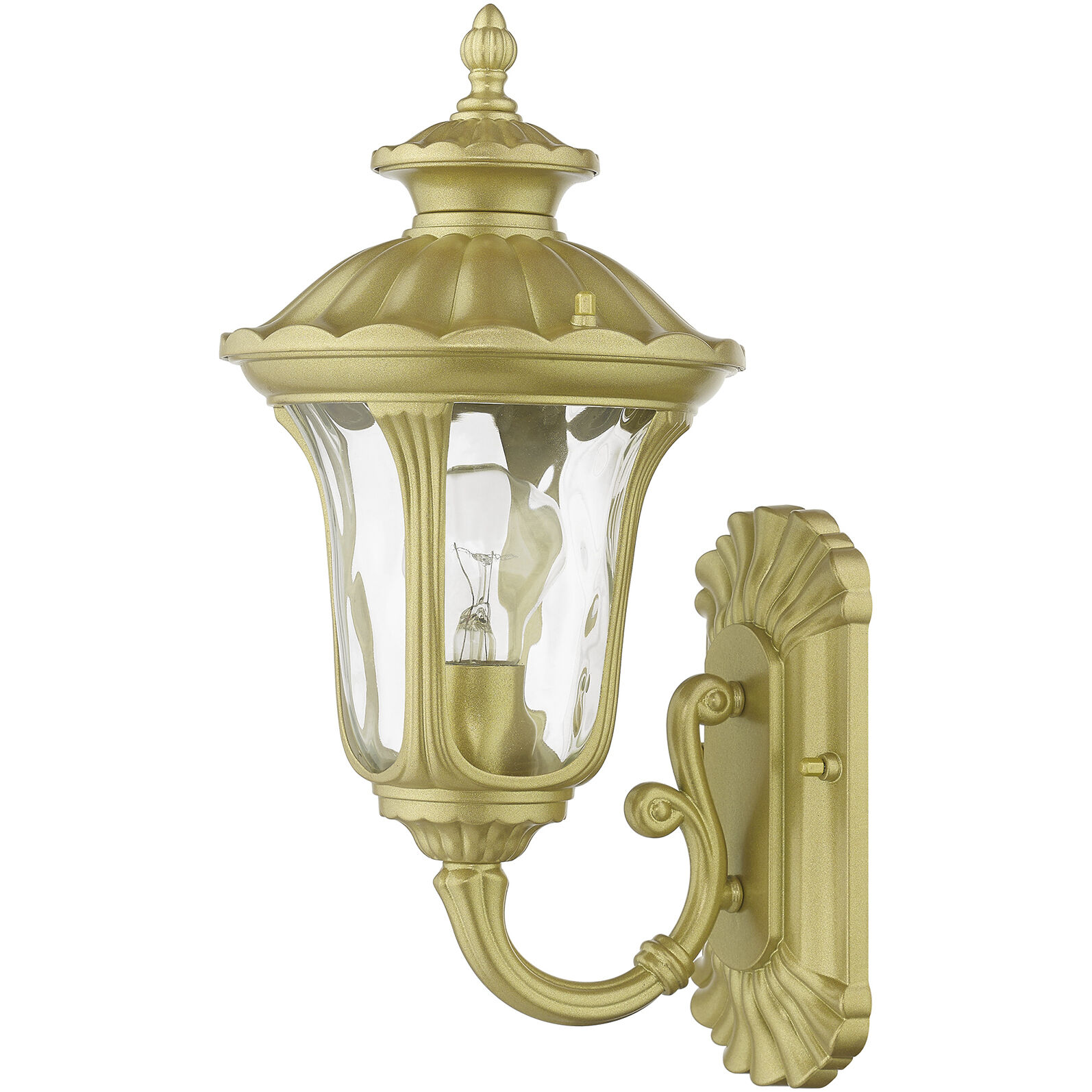 Oxford 1 Light 14.5 inch Soft Gold Outdoor Wall Lantern, Small