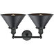 Franklin Restoration Briarcliff 2 Light 19 inch Matte Black Bath Vanity Light Wall Light, Franklin Restoration