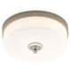 Bryce 1 Light 16.25 inch Silver Leaf/Frosted Glass Flush Mount Ceiling Light