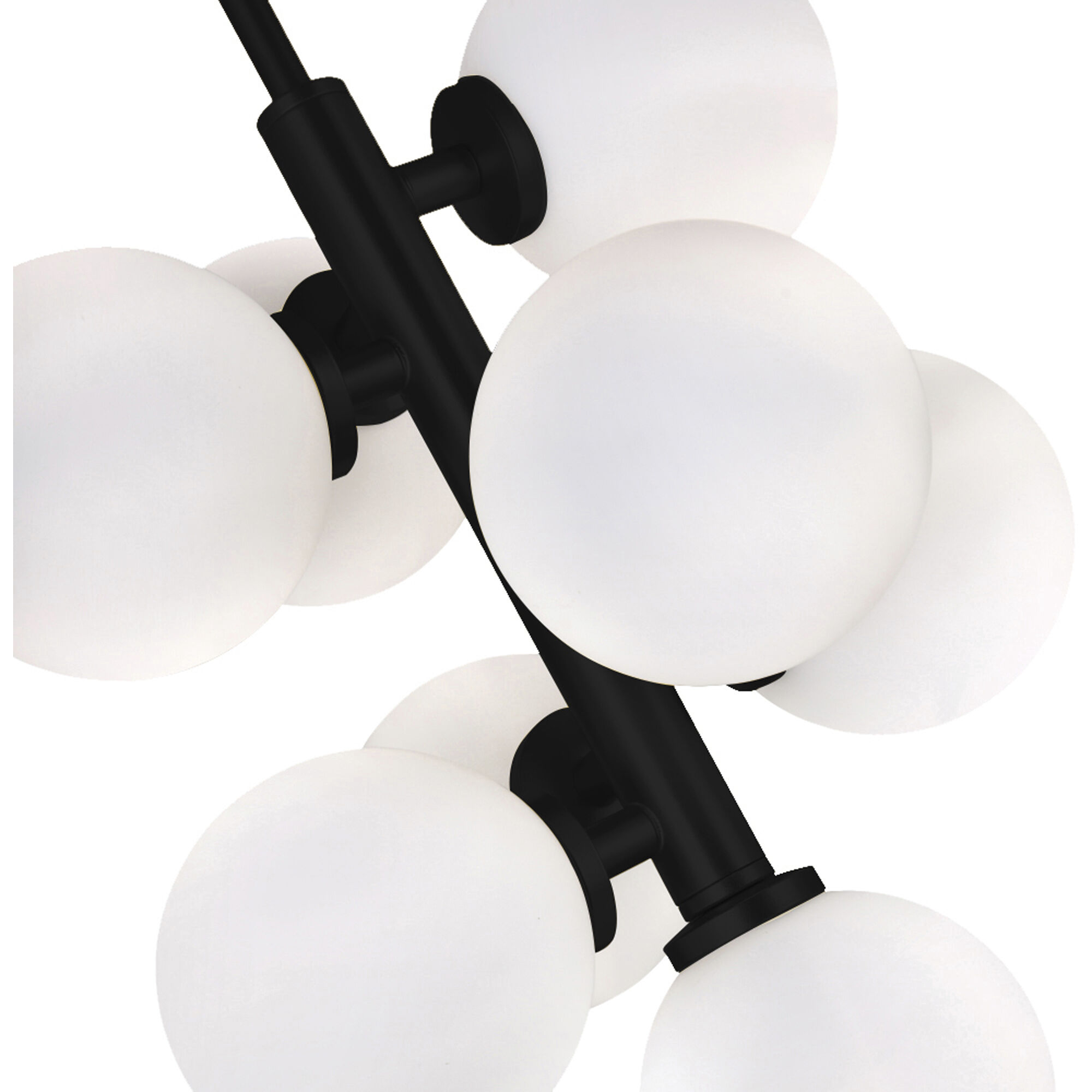 Arya 8 Light 12 inch Black Pendant Ceiling Light