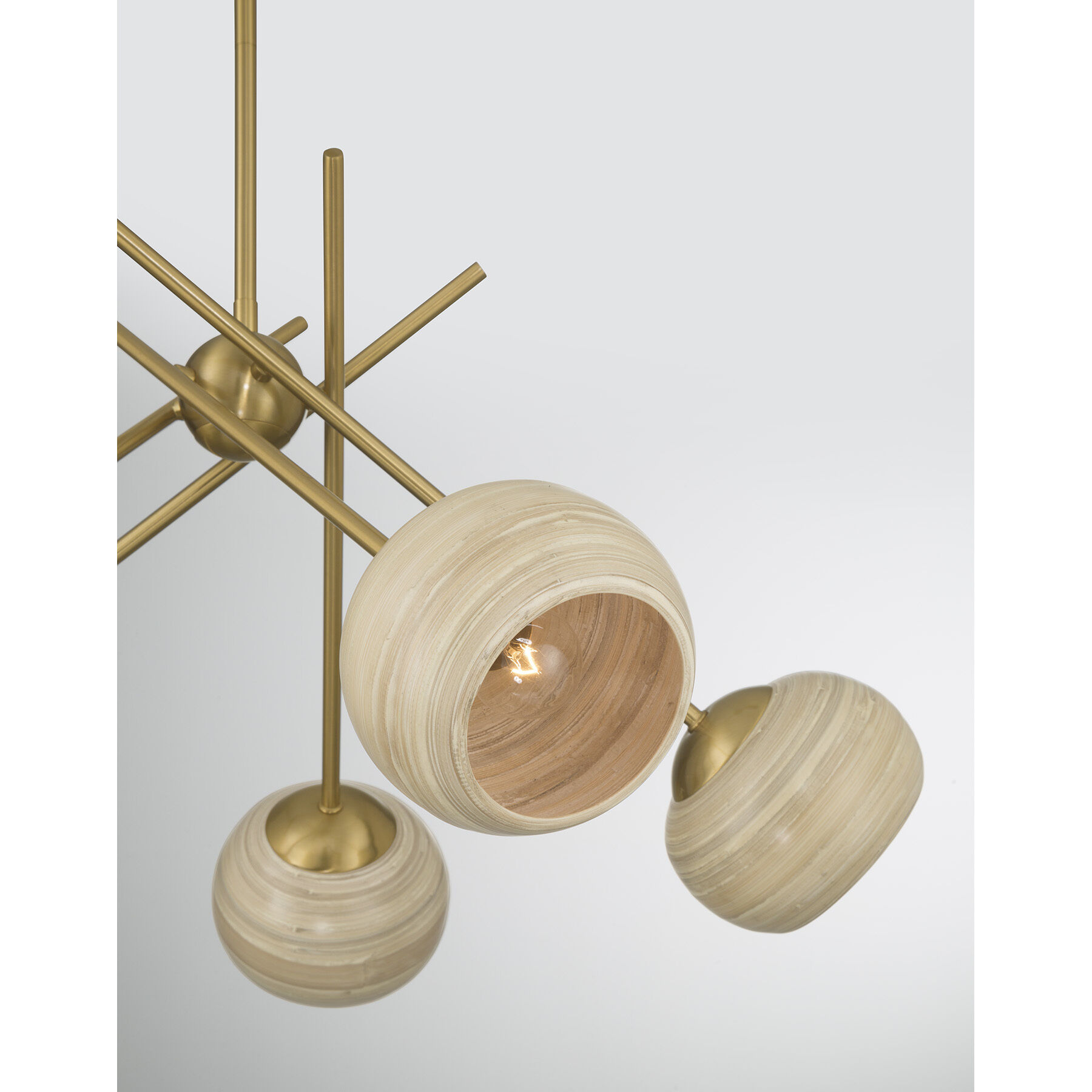 Jasper 5 Light 27.38 inch Warm Brass Chandelier Ceiling Light