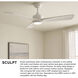 Sculpt 60 inch Matte White Fan
