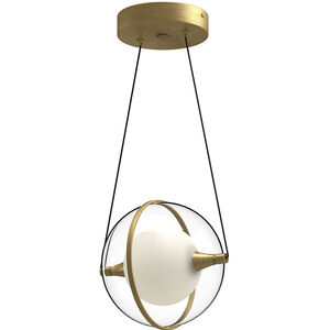 Aries 7.88 inch Brushed Gold Pendant Ceiling Light