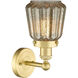 Chatham 1 Light 6.5 inch Satin Gold Sconce Wall Light in Mercury Glass