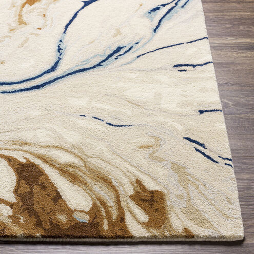 Kavita 90 X 60 inch Dark Brown Rug in 5 x 8, Rectangle