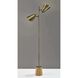 Josephine 60.5 inch 40.00 watt Antique Brass Floor Lamp Portable Light
