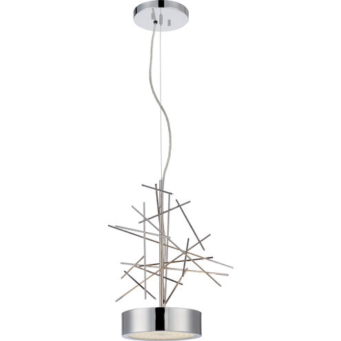 Jax LED 12.25 inch Polished Nickel Pendant Ceiling Light