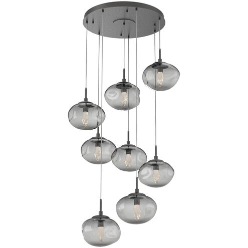 Nova LED LED Graphite Chandelier Ceiling Light, Round Multi-Port