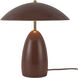 Alora Mood Poppy 13.88 inch 8 watt Burgundy Table Lamp Portable Light