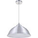 Circa 1 Light 15.5 inch Burnished Nickel Pendant Ceiling Light