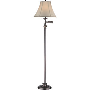 Turin 63 inch 100.00 watt Pewter Floor Lamp Portable Light