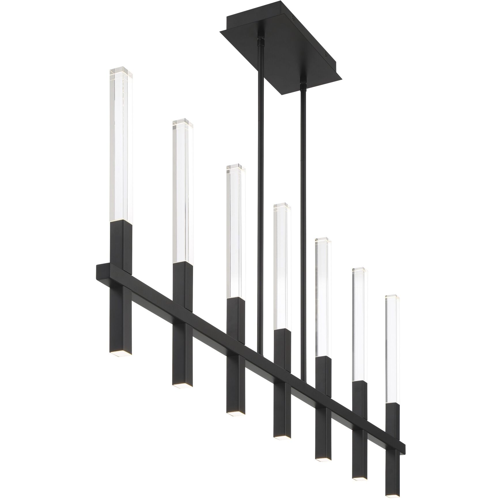 Benicio Linear Chandelier Ceiling Light in Black