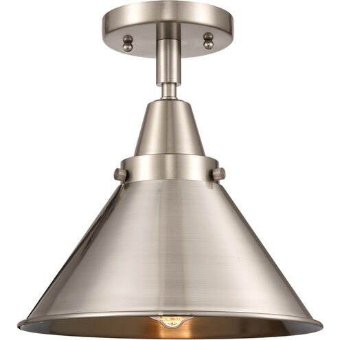 Franklin Restoration Briarcliff LED 10 inch Brushed Satin Nickel Flush Mount Ceiling Light