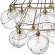 Lisa McDennon Skye 18 Light 53.25 inch Heritage Brass Indoor Chandelier Ceiling Light