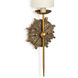 Louis 1 Light 4.5 inch Antique Gold Wall Sconce Wall Light, Single