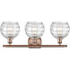 Ballston Deco Swirl LED 26 inch Antique Copper Bath Vanity Light Wall Light, Ballston