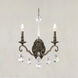 Renaissance Nouveau 2 Light 8 inch Heirloom Bronze Wall Sconce Wall Light