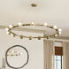 Palta 15 Light Champagne Bronze Chandelier Ceiling Light, 1 Tier, Large