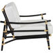 Xanadu Black & Cream Rattan w/ Off White Cushion Lounge Chair