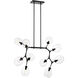 Nexpo LED 50.38 inch Coal Chandelier Ceiling Light, Island Light