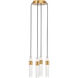 Sean Lavin Lassell 4 Light 10.3 inch Natural Brass Chandelier Ceiling Light