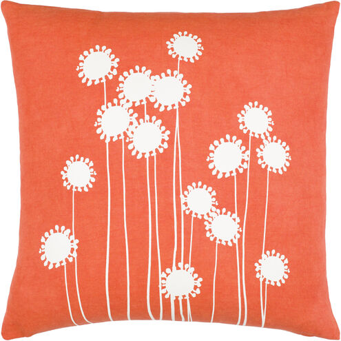 Lachen 20 inch Burnt Orange Pillow Cover in 20 x 20, Square
