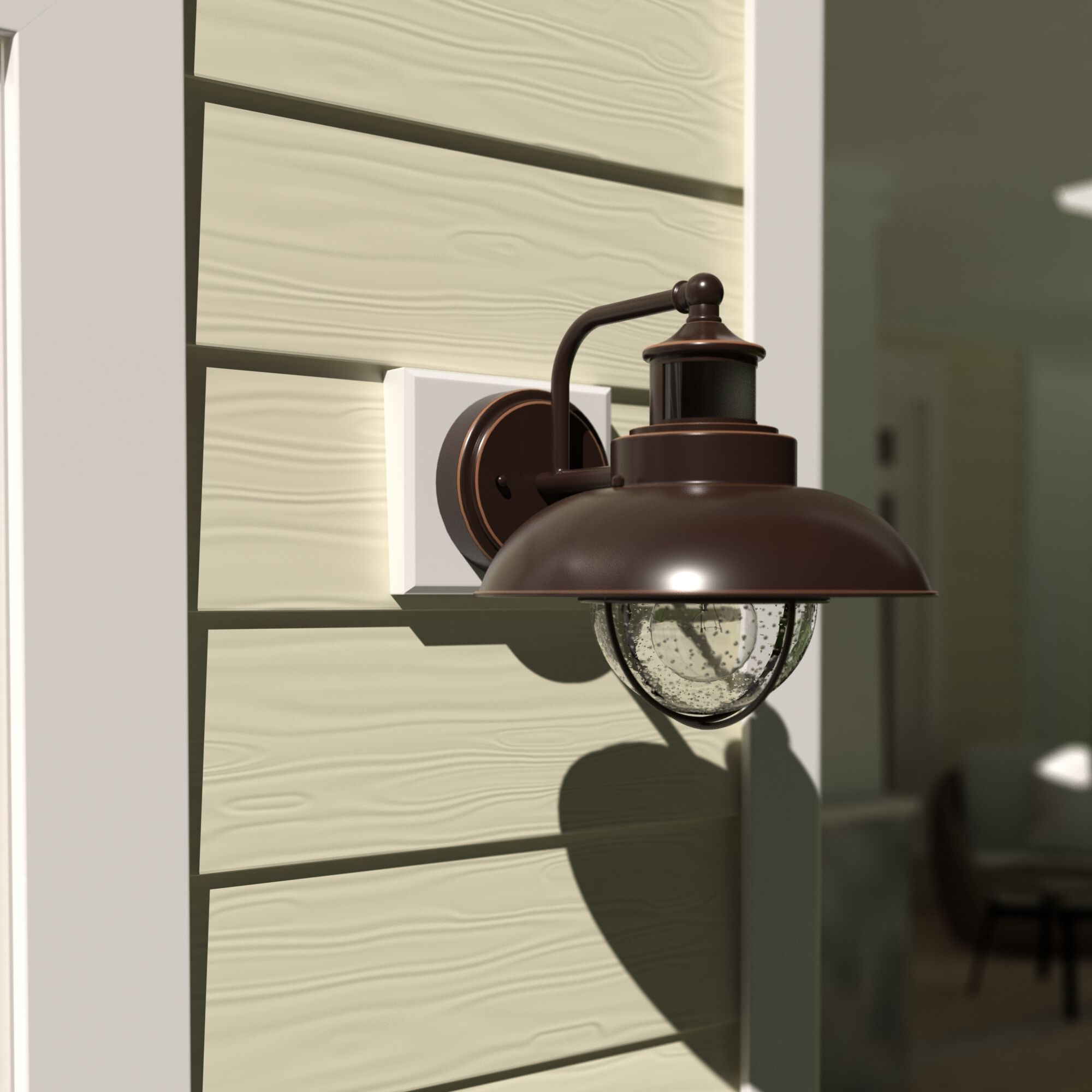 Harwich Burnished Bronze Outdoor Motion Sensor