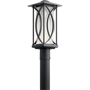 Ashbern LED 19 inch Textured Black Outdoor Post Lantern