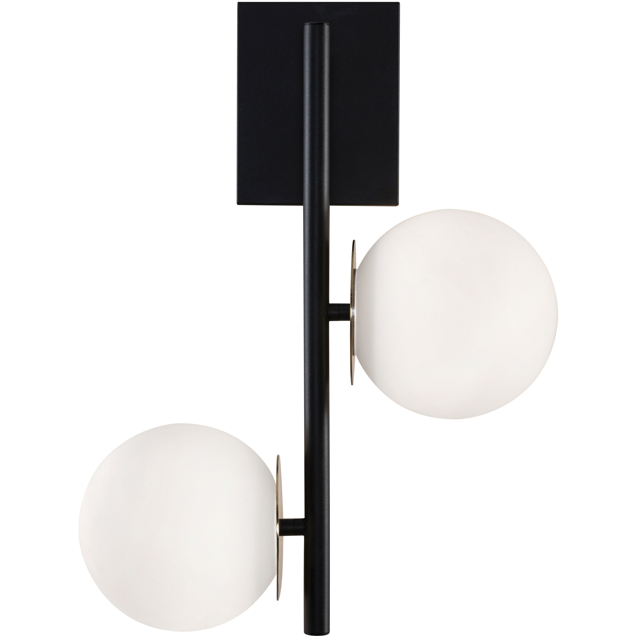 Arren LED 13.5 inch Black and Light Antique Brass Sconce Wall Light