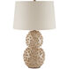 Barnacle 26.5 inch 150.00 watt Ivory/Brown Table Lamp Portable Light