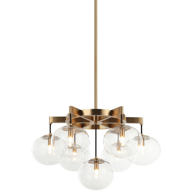 Bulbus LED Aged Gold Brass Pendant Ceiling Light