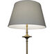 Avery 70.75 inch Aged Brass and Beige Linen with Light Beige Marble Floor Lamp Portable Light