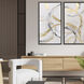 Suspended Motion Gray and Beige and Black and Metallic Canvas, The Studio