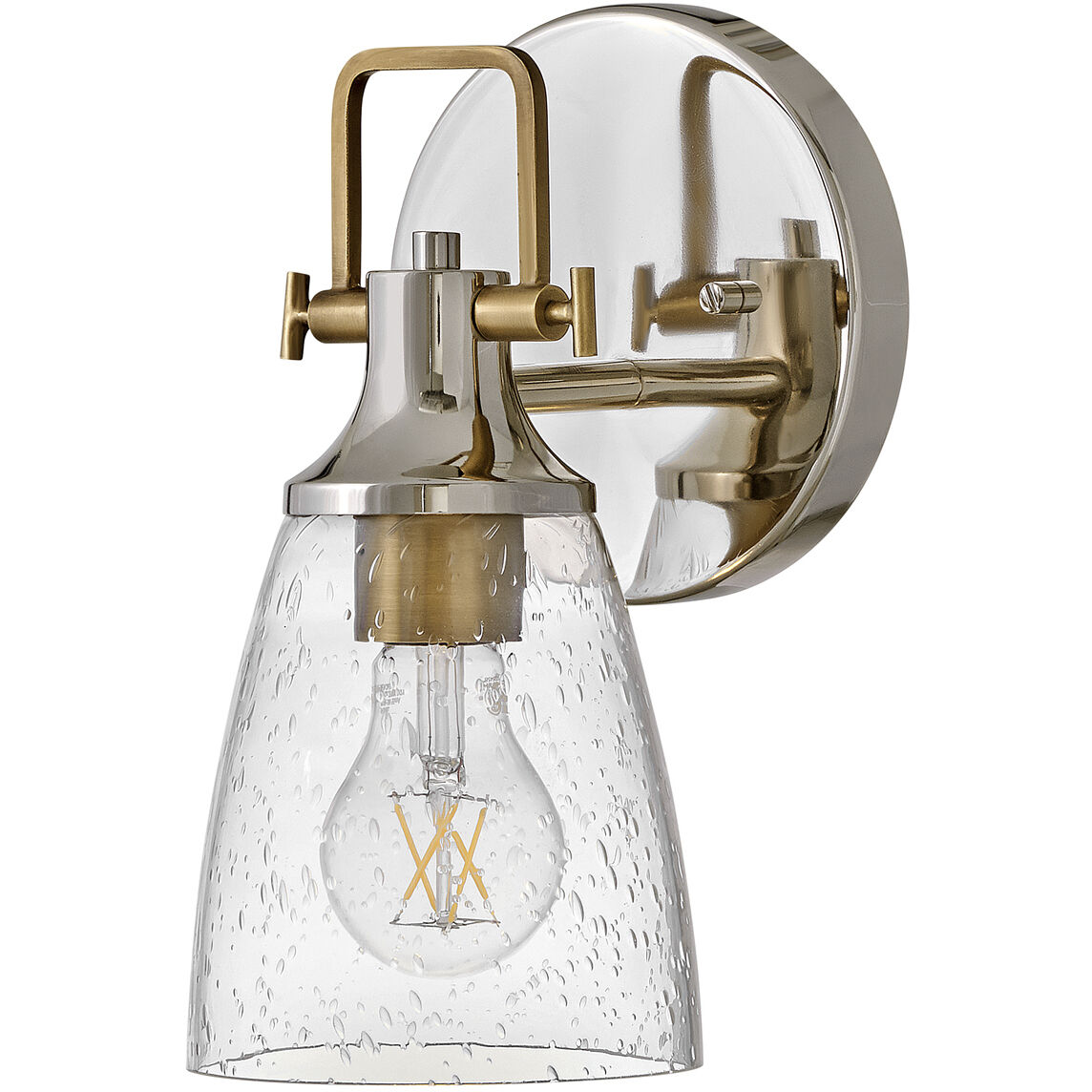 Easton 1 Light 6.25 inch Polished Nickel Bath Light Wall Light