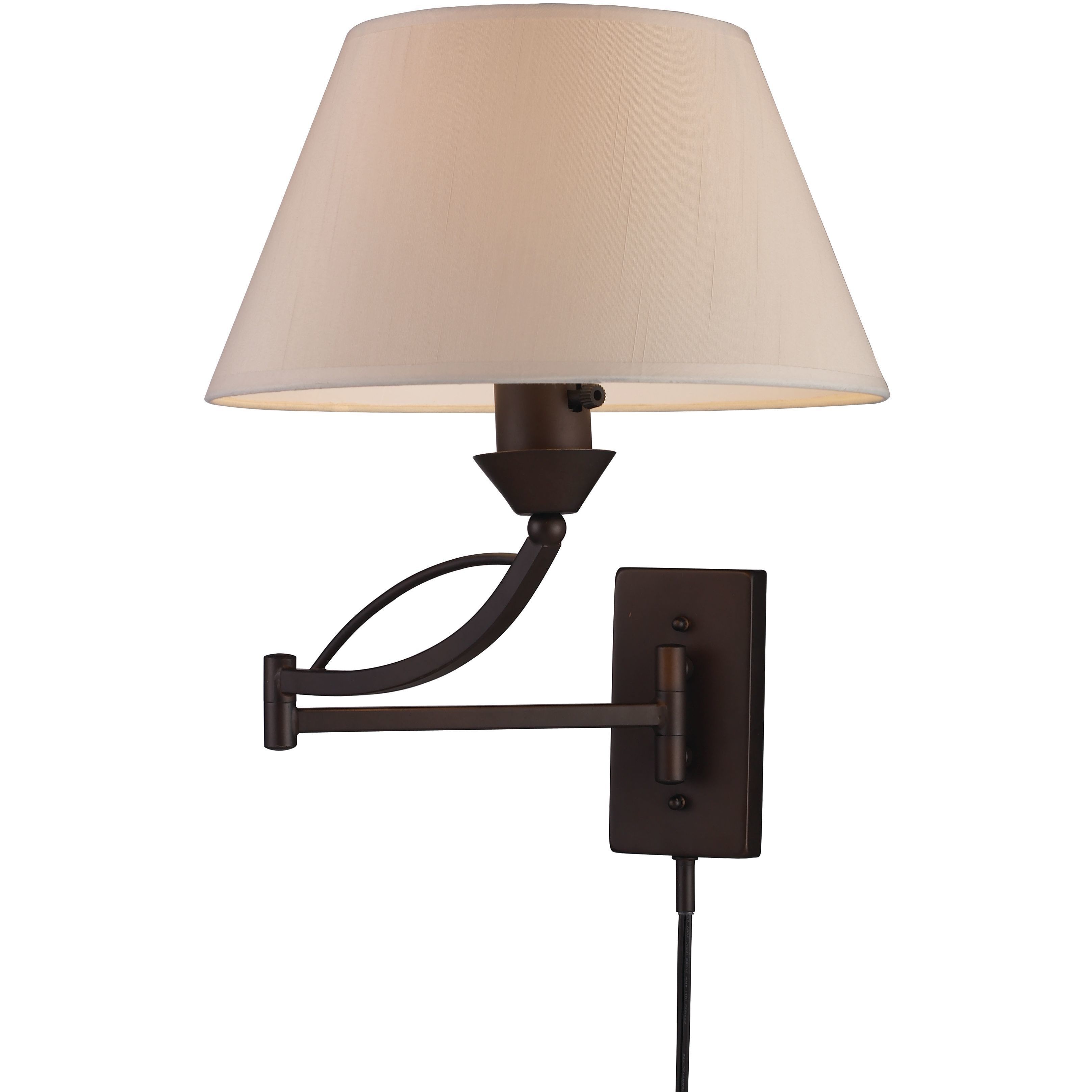 Elysburg 24 inch 150 watt Aged Bronze Swingarm Sconce Wall Light