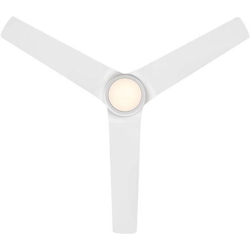 Mocha 54 inch Matte White Downrod Ceiling Fans, Smart Fan