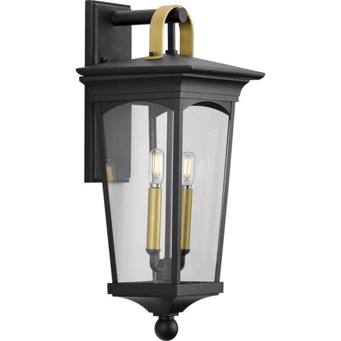 Chatsworth 2 Light 22 inch Textured Black Outdoor Wall Lantern, Medium, Design Series