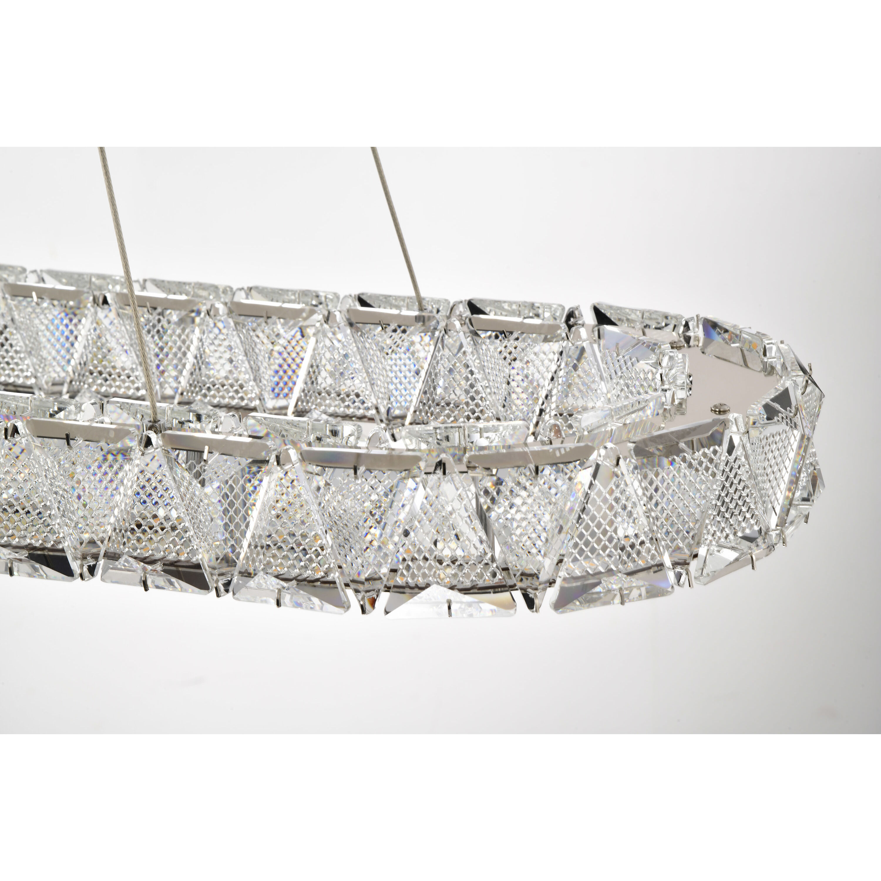 Asher LED 11.75 inch Polished Nickel Pendant Ceiling Light