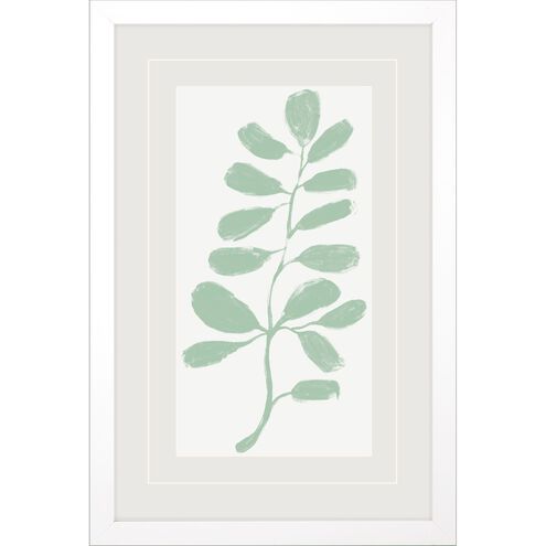Florals Collection Block Profile Matted White Framed Art