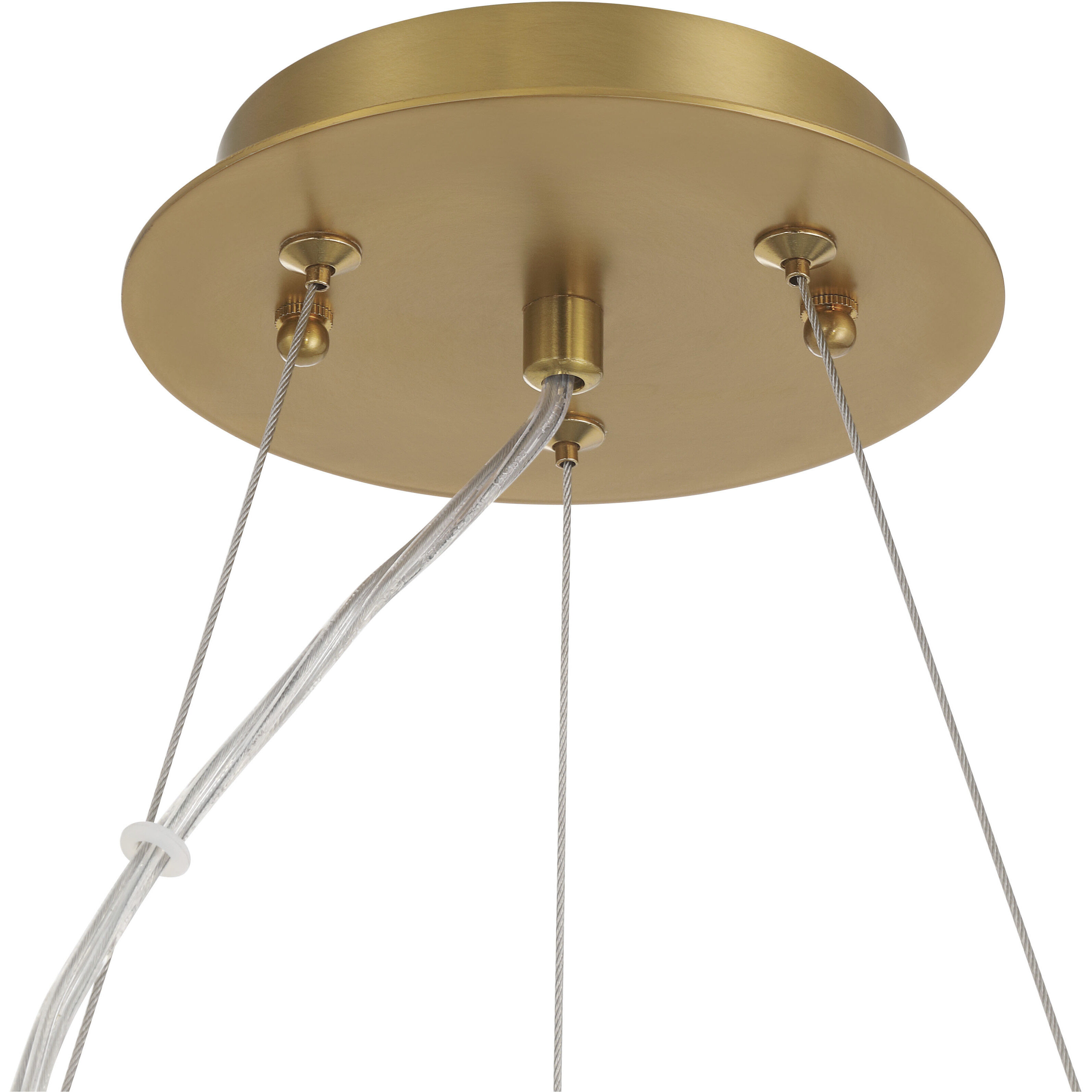 Brookstreet 6 Light 29.5 inch Legacy Brass Pendant Ceiling Light in Clear Handmade Glass