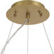 Brookstreet 6 Light 29.5 inch Legacy Brass Pendant Ceiling Light in Clear Handmade Glass