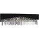 Havely 4 Light 5 inch Chrome Wall Light in Black