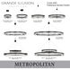 Grande Illusion LED 21.25 inch Coal with Polished Nickel Pendant Ceiling Light