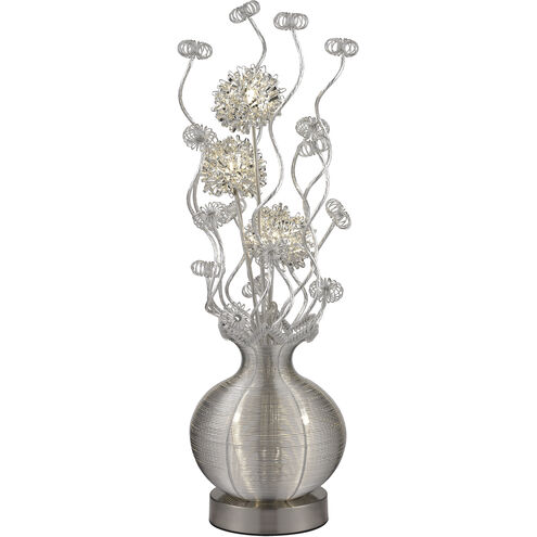 Lazelle 33 inch 7 watt Silver Table Lamp Portable Light