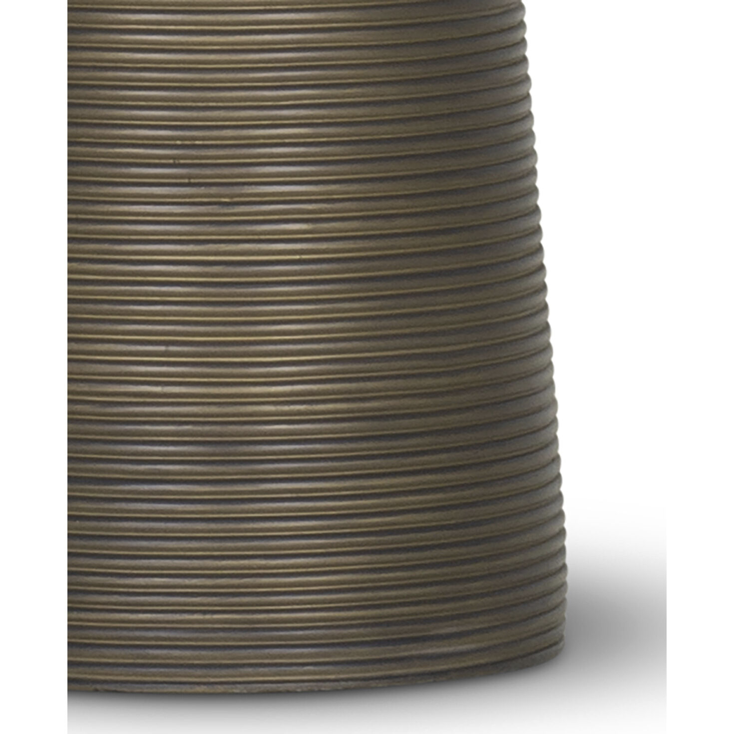 Olympia 29.75 inch 150.00 watt Bronze Table Lamp Portable Light, Finely Ribbed Surface