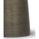 Olympia 29.75 inch 150.00 watt Bronze Table Lamp Portable Light, Finely Ribbed Surface