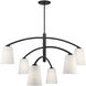 Headington 6 Light 53.75 inch Coal Chandelier Ceiling Light