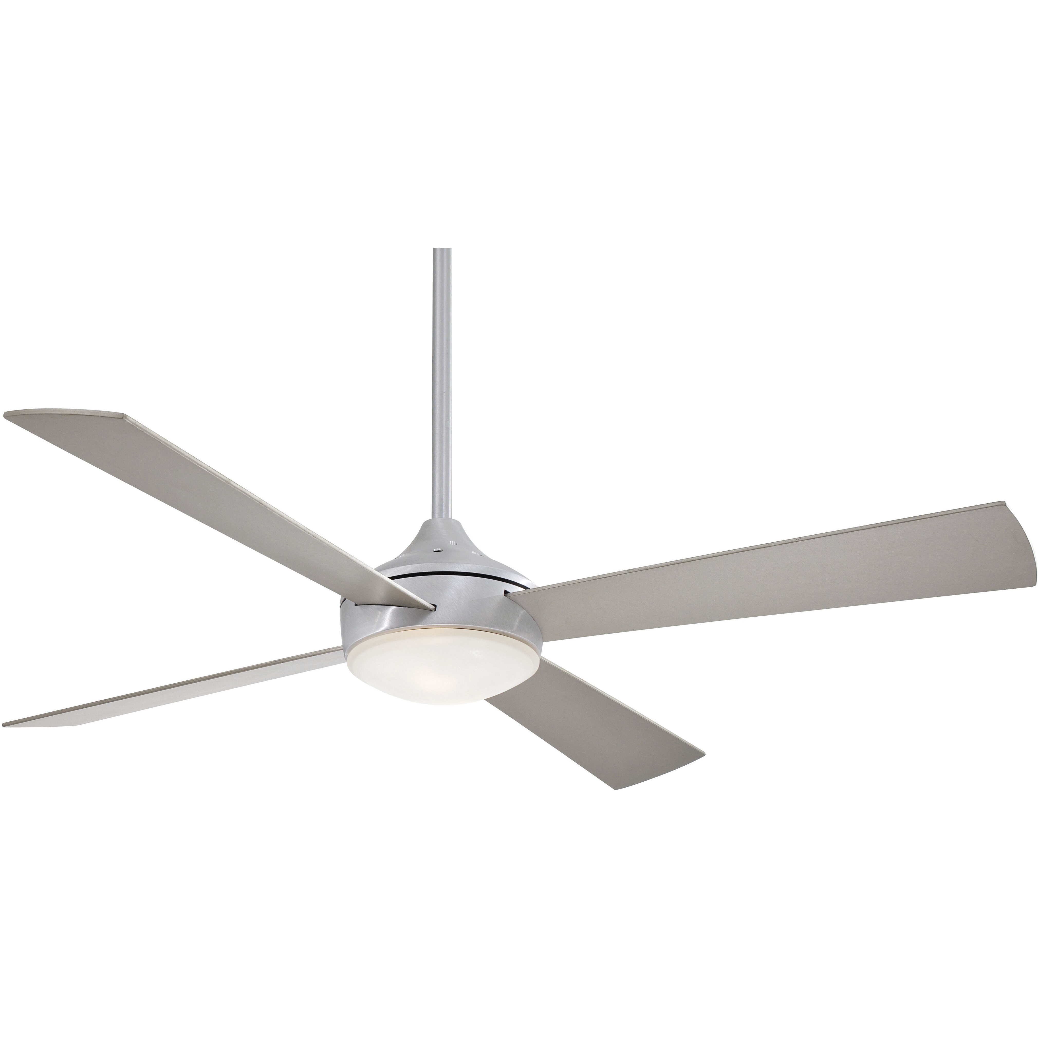 Aluma 52 inch Brushed Aluminum with Silver Blades Ceiling Fan
